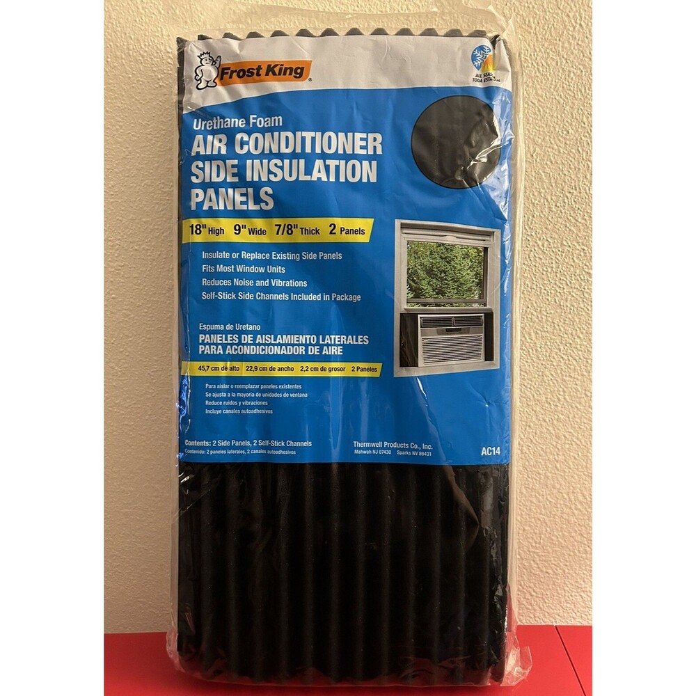 Frost King Air Conditioner Side Insulation Foam Panel 9 W x 18 H x 7/8” 2-Pk New